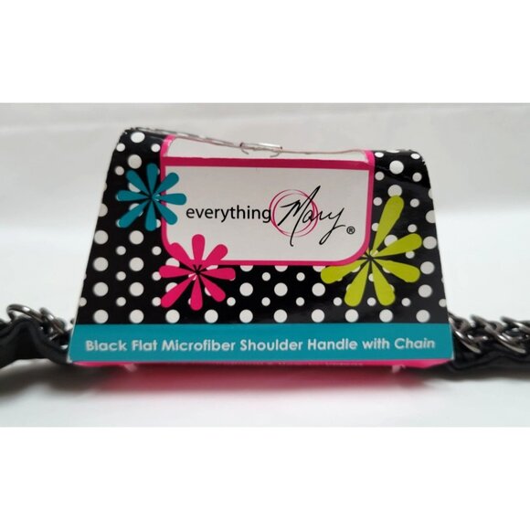 Everything Mary Black Flat Microfiber Replacement Shoulder Handle Chain EVM3564 - Picture 2 of 7